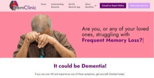 DemClinic - A Free Dementia Screening site
